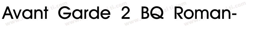 Avant Garde 2 BQ Roman字体转换